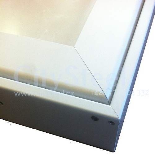Hliníková magnetická informační vitrína HV60 1000×2000 27xA4