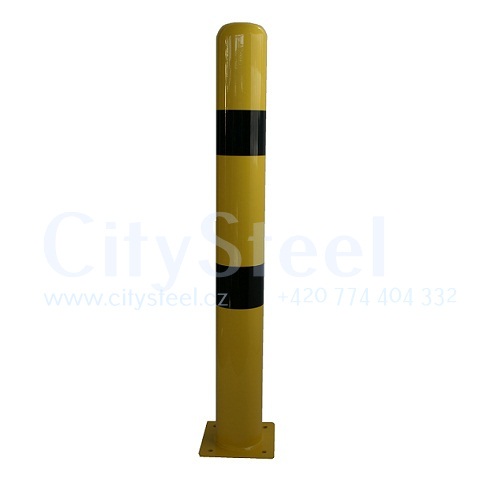 Protinárazový sloupek průměr 90mm slouží k ochraně proti nárazu do budov, strojů či regálů od www.citysteel.cz