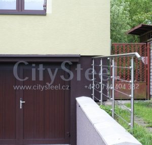 Nerezové zábradlí od www.citysteel.cz dle zadání objednatele v Želechovice nad Dřevnicí